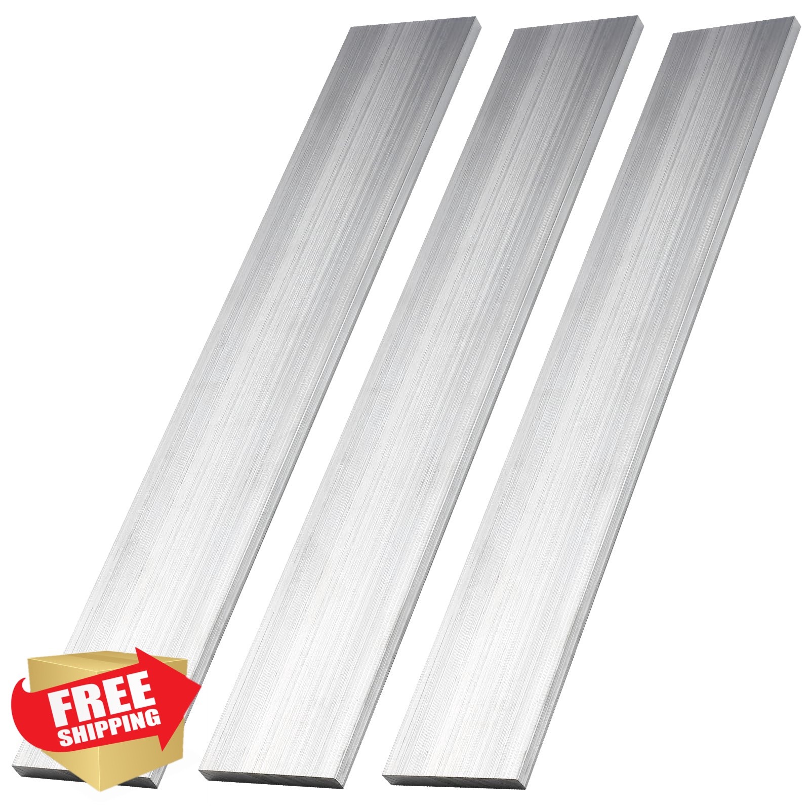 DOUYUDAO 3pc 1/4x2x12inch Aluminum Flat Bar