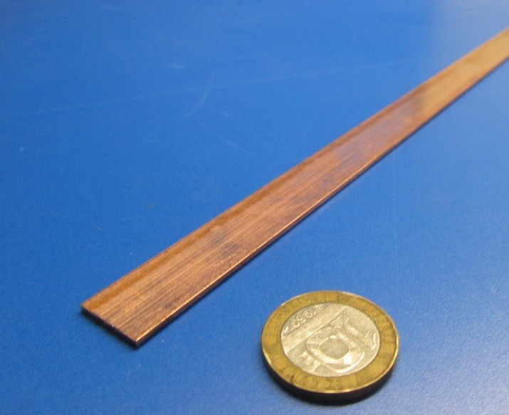 110 Copper Bar H02, 1/16″ Thick x 5/8″ Wide x 12 Inch Length