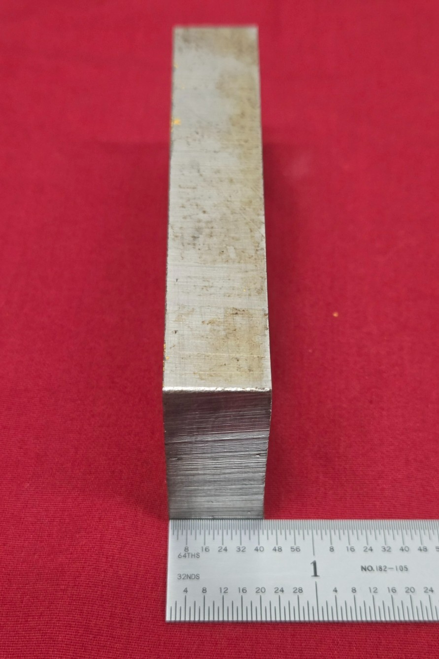 D2 Tool Steel Block Billet 3.82″ L x 1.525″ W x 0.67″ Thick – 17.62 Oz.
