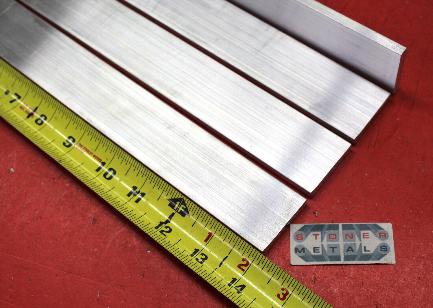 4 Pieces 1/4″ X 1-1/2″ ALUMINUM 6061 FLAT BAR 14″ long T6511 Extruded Mill Stock