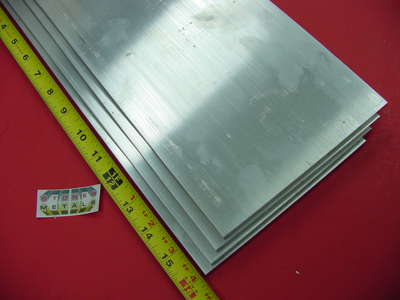 4 Pieces 1/4″ X 6″ ALUMINUM 6061 T6511 FLAT BAR 16″ long Extruded Mill Stock New
