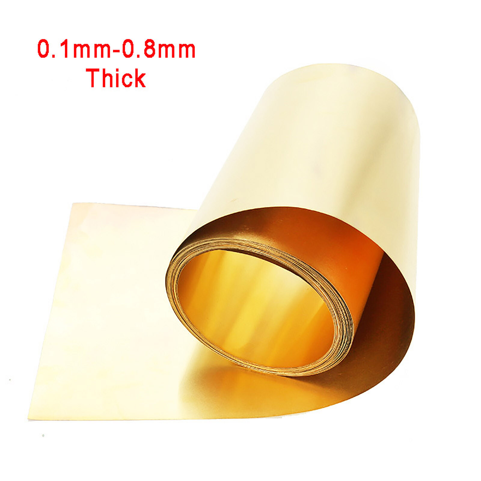 0.02/0.03/0.05/0.1/0.2/0.3mm Brass Metal Sheet Foil Plate Strip 20-100mm Width