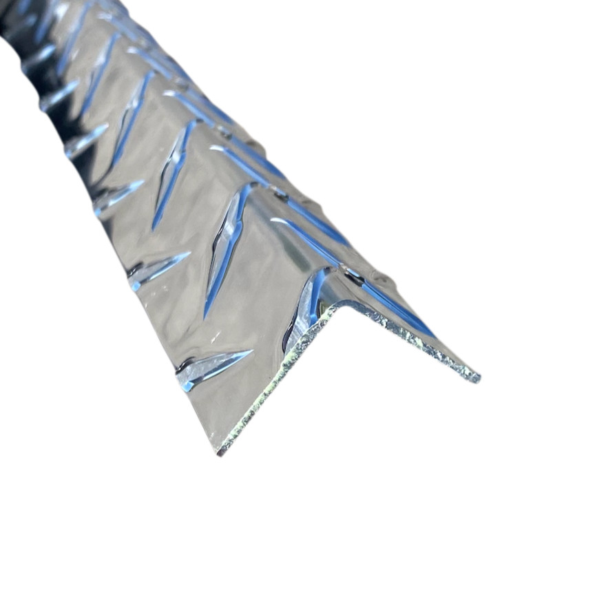 92″ Diamond Plate OUTSIDE Corner Guard Aluminum 2″ x 2″ – .045″ Thick