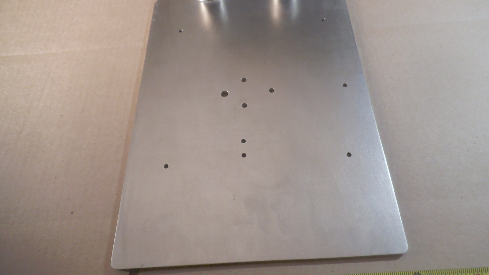 Nickel plated Aluminum plate, 14-7/8″ x 9-7/8′” x 1/4″ thick