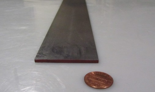 O1 Tool Steel Ground Bar 1/8″ (+/-.001″) Thick x 2.0″ Wide x 36″ Length