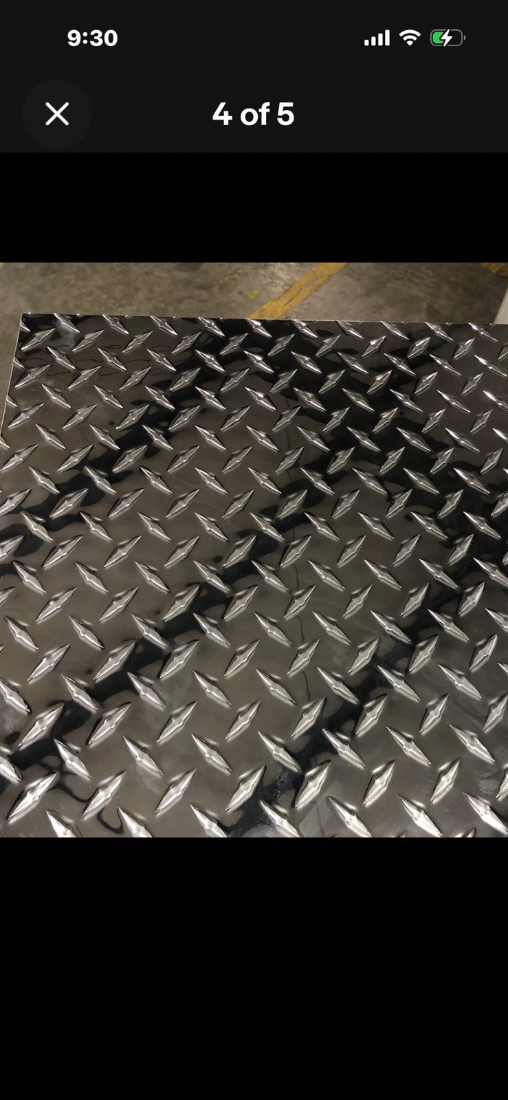 24″ x 48”Diamond Plate Aluminum .045″ Thick – 18 Gauge (1.15mm)