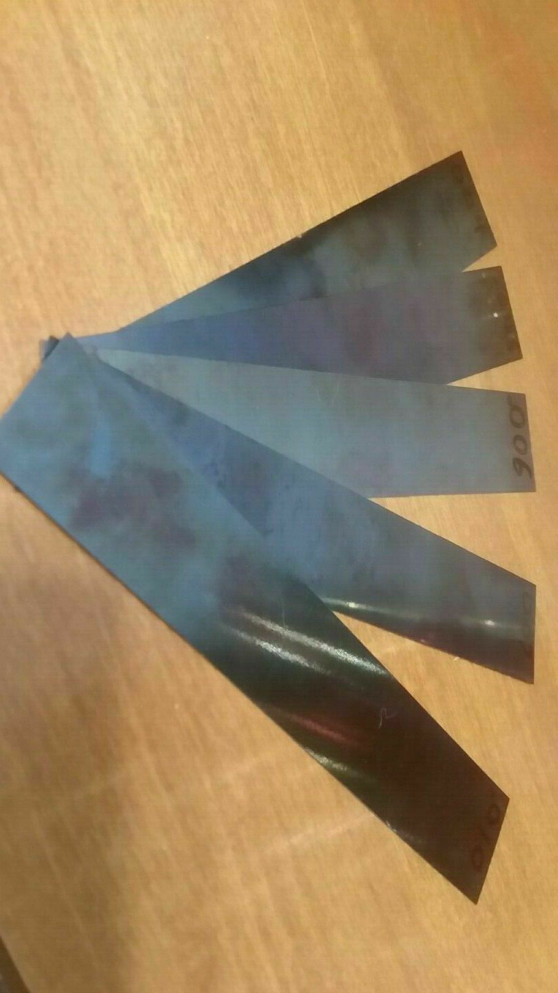 3 Piece Blue Tempered 0.010″ X2″ X 6″ Spring Steel Shim stock .010 010