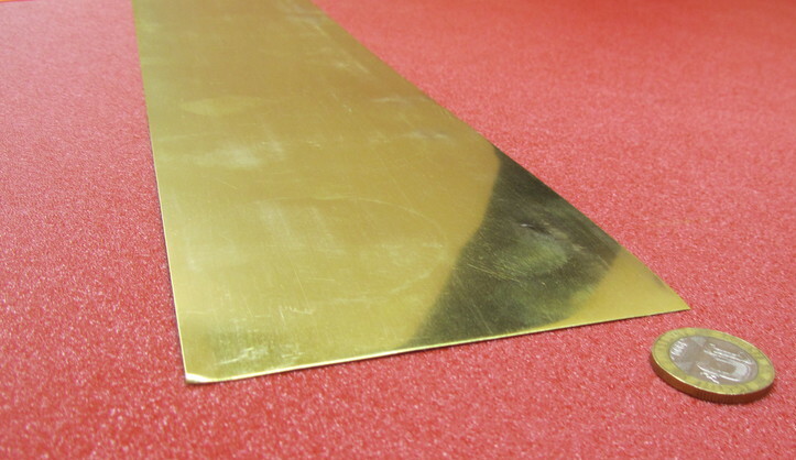 260 Brass Flat Bar .016″ Thick x 2.0″ Wide x 12″ Length, 3 Pcs, 3 Ft Total