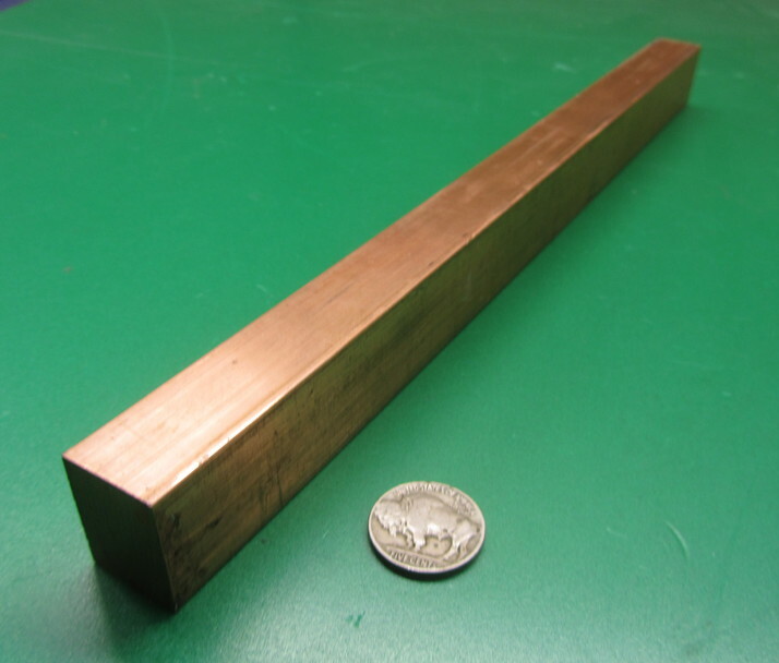 182 Copper Bar 3/4″ Thick x 1.0″ Wide x 1 Foot Length