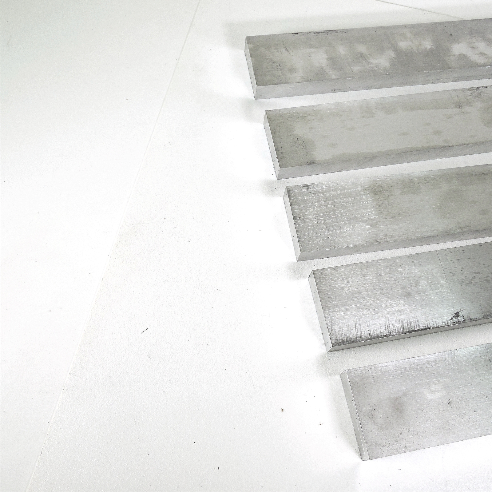 .75″ thick 3/4 Aluminum 6061 PLATE 2.375″ x 24.25″ Long QTY 5 sku 125641