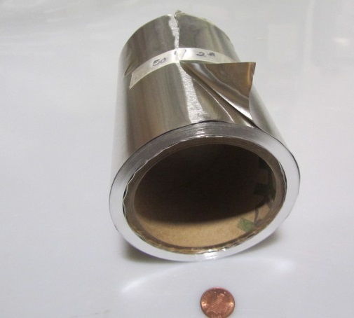 1100 Aluminum Foil (O) .005″ Thick x 6″ Wide x 50 Feet Long Roll