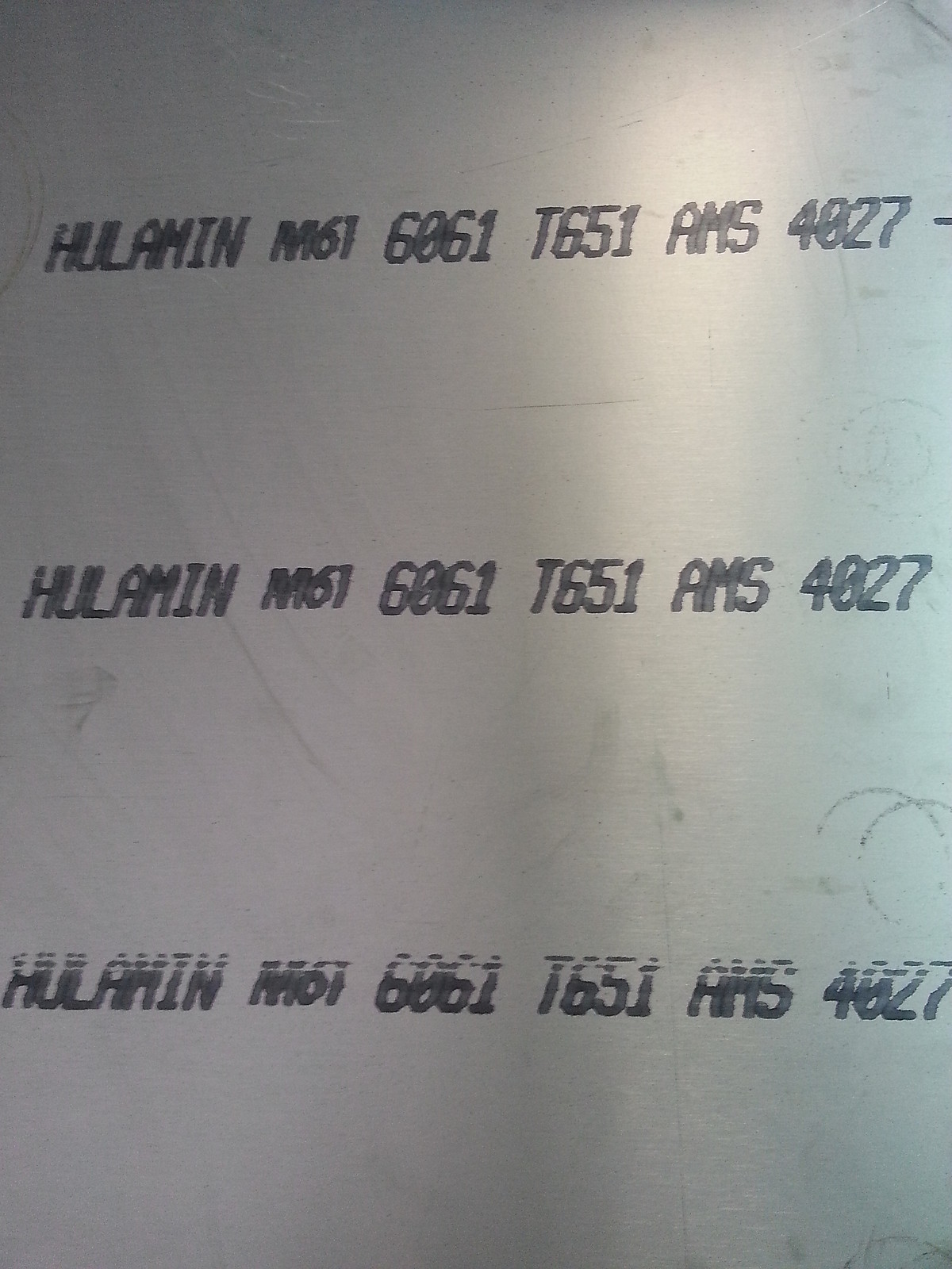 ALUMINIUM PLATE / SHEET 6061-T6 1/4″ x 36″ x 48″