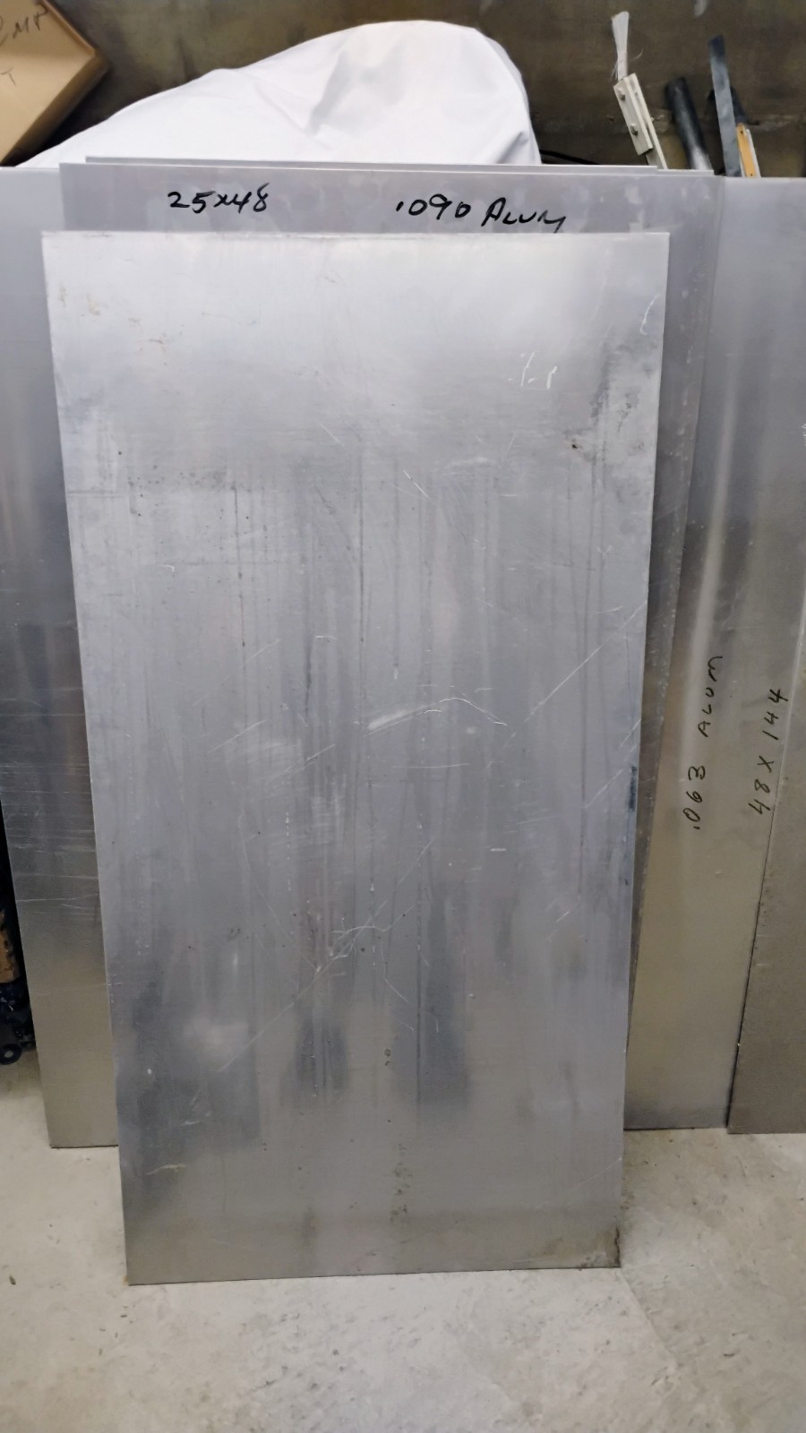 ALUMINUM SHEET METAL 1/4 and 1/8 in. .090 .063 .064 $65.00 to 75.00 each piece