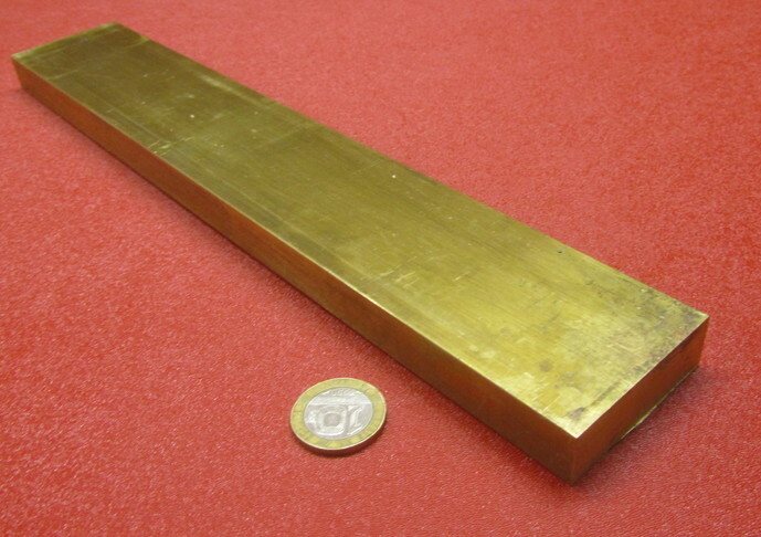 360 Brass Flat Bar 5/8″ Thick x 2.00″ Wide x 12.0″ Length