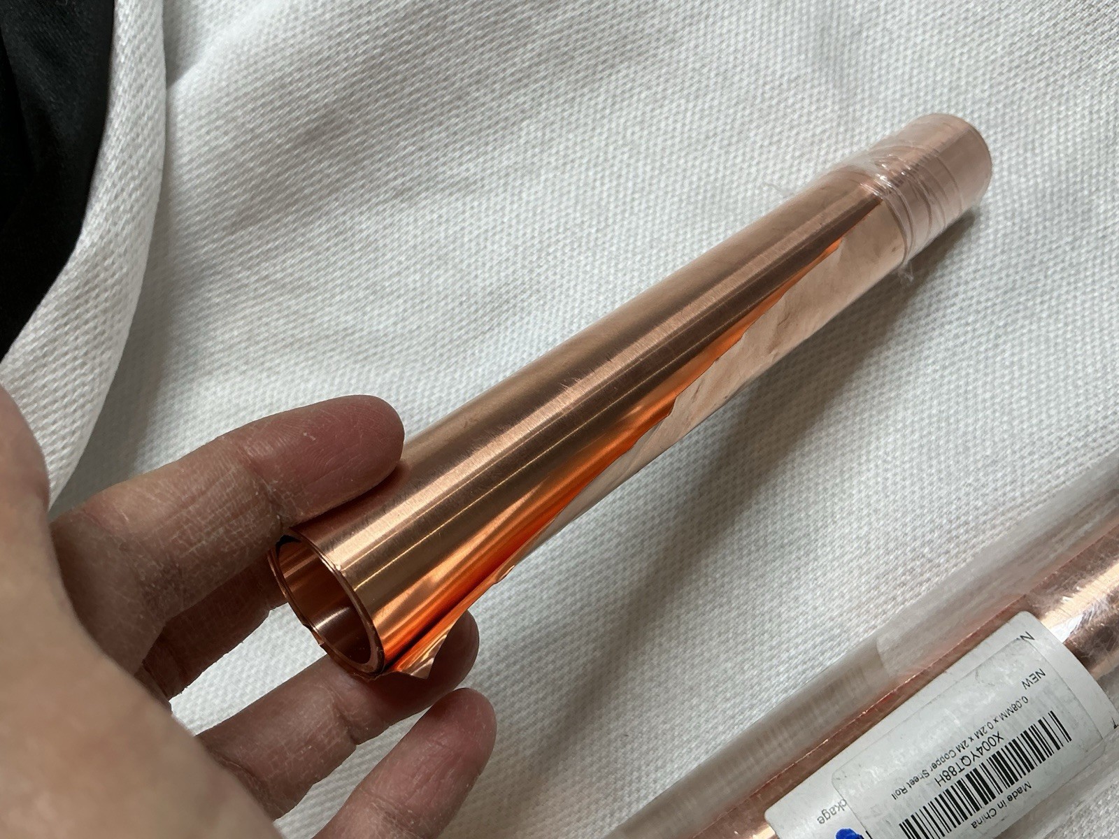 Copper Sheet Roll Foil 0.08mm x 0.2m x 2m Lot 2