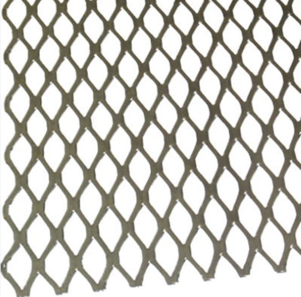 11780 Diamond Expanded Metal Sheet 13 Gauge 3/4 x 24″ x 24″ In. Flat