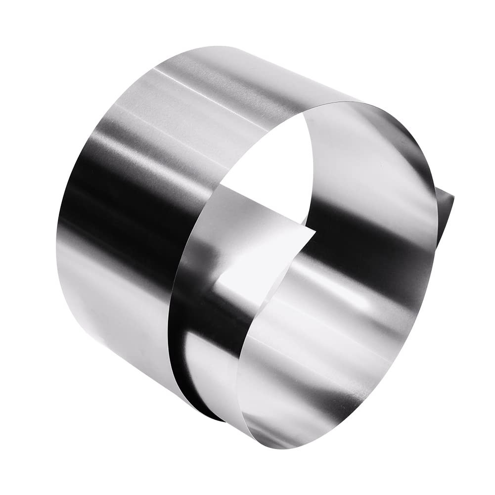 304 Stainless Steel Foil Roll, 0.1mm x 100mm x 1M, Metal Strip Sheet for Indu…