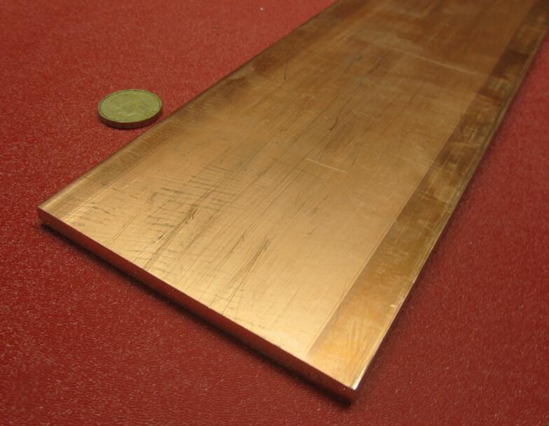 110 Copper Bar H02, 1/4″ Thick x 4.0″ Wide x 2 Ft Length