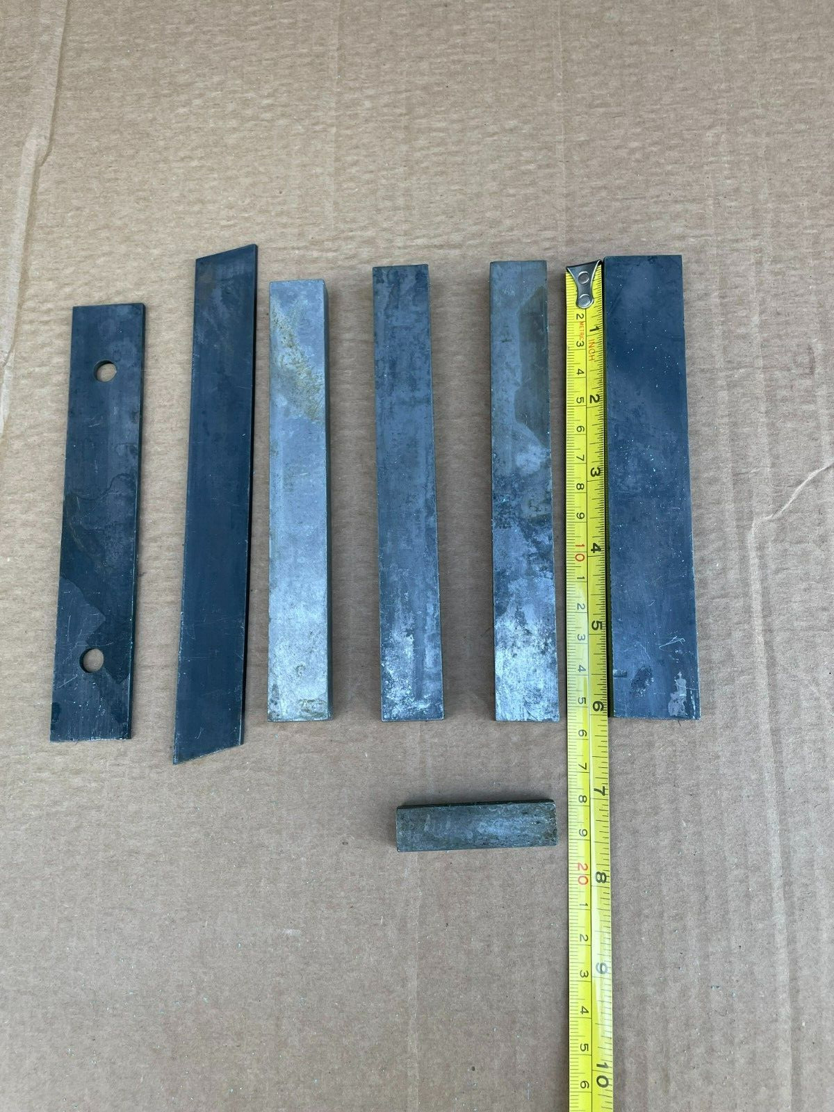 Steel Flat Bar Various Lengths, 1/2″ x 3/4″ & 1/2″ x 1″ Flat Bar Steel (7 Pcs)