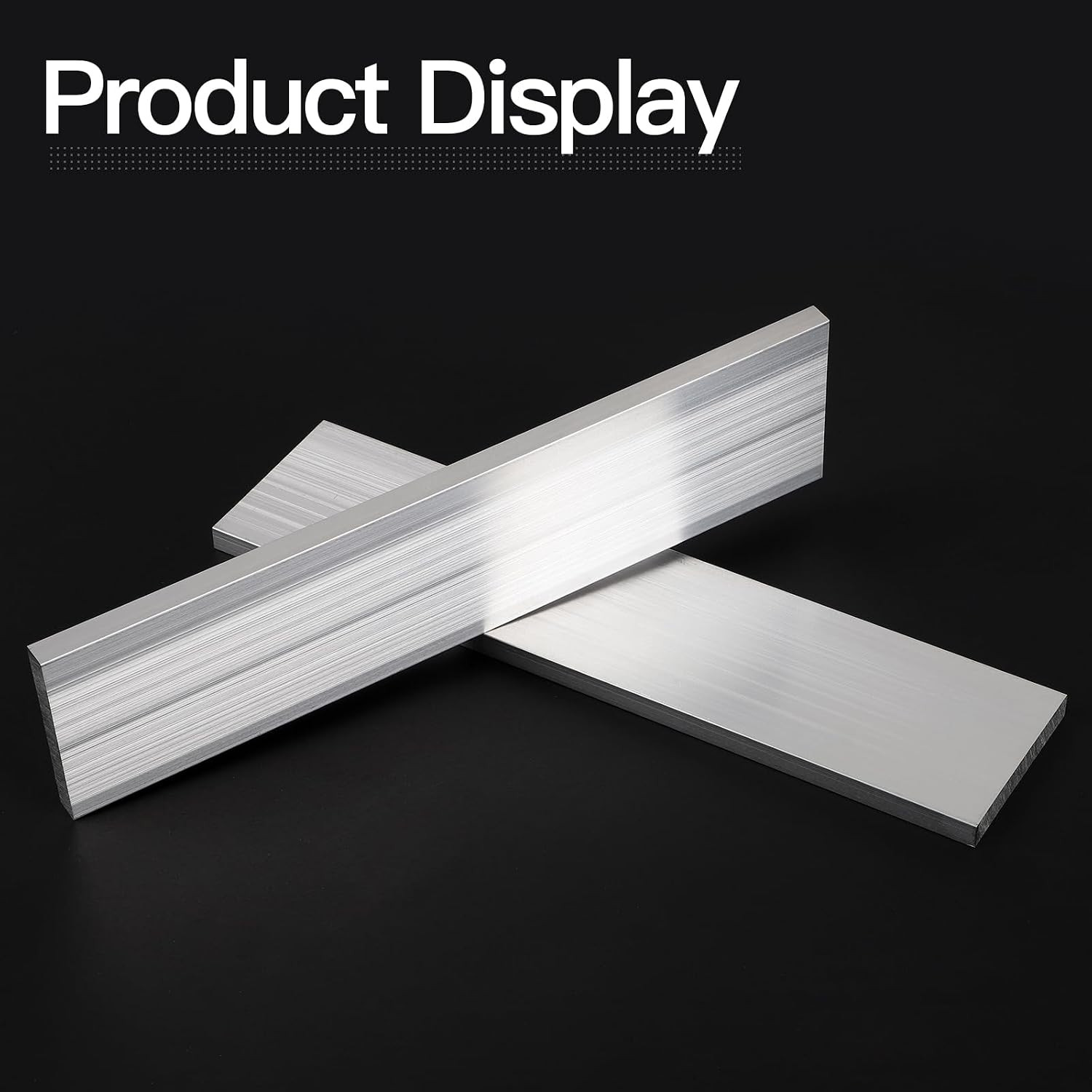 Aluminum Flat Bar 6061 T6511 3/8 x 3 x 12 Inch 2 Pieces Solid Mill Stock Plate