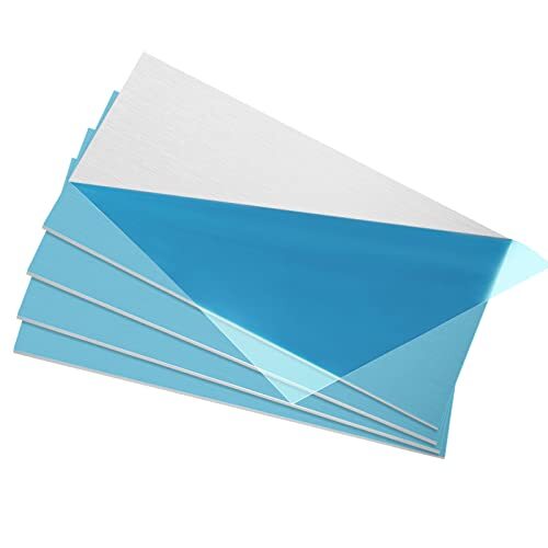 Paquete de 4 láminas de metal de aluminio planas 6061 T651 de 6″ x 12″ x 1/16″