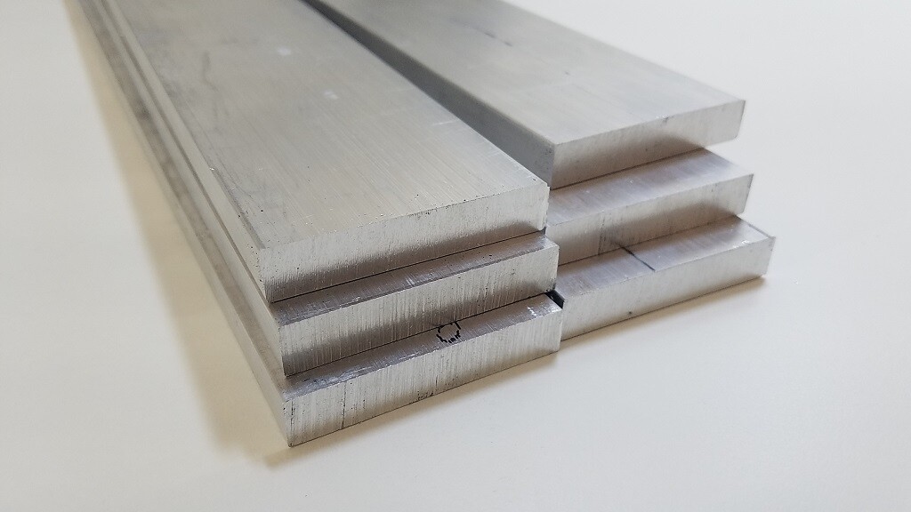 6061 Aluminum Flat Bar, 3/8″ x 2″ x 12″ long, Solid Stock, Plate, Machining, 2pk