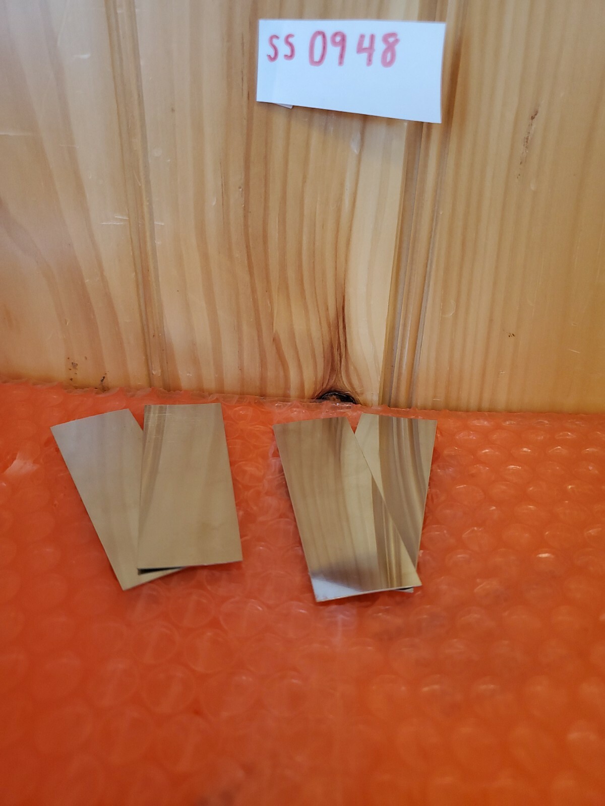 Stainless steel shim stock assortment 4 pieces 1 X 3 x 0.010 and 0.015 .010 .015