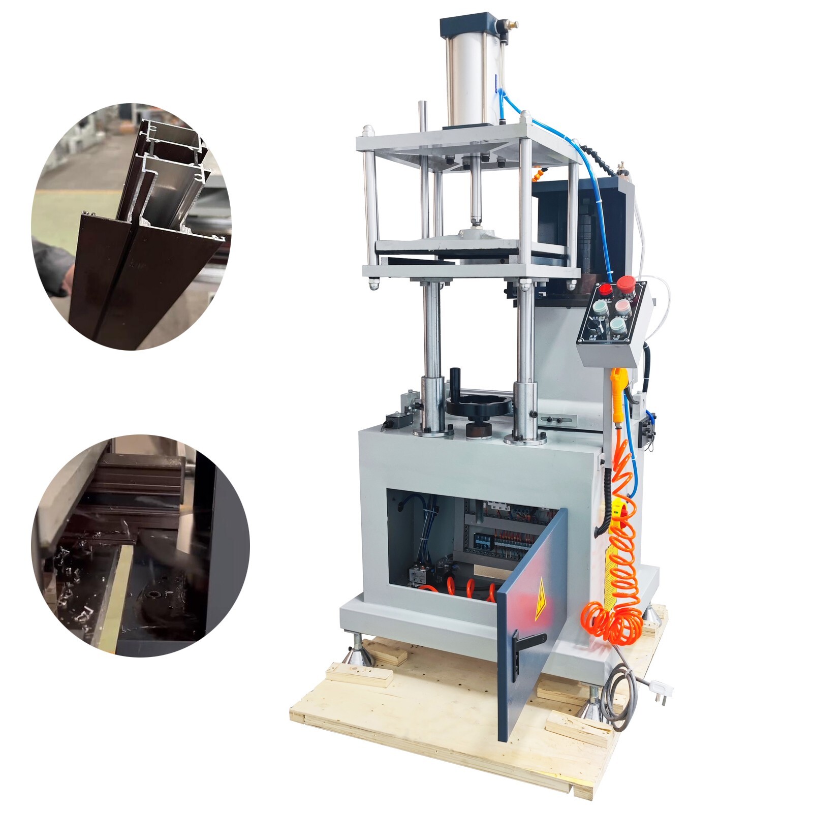 Aluminum Profile End Milling Machine Aluminum Window Maker Φ110 -200mm 220V