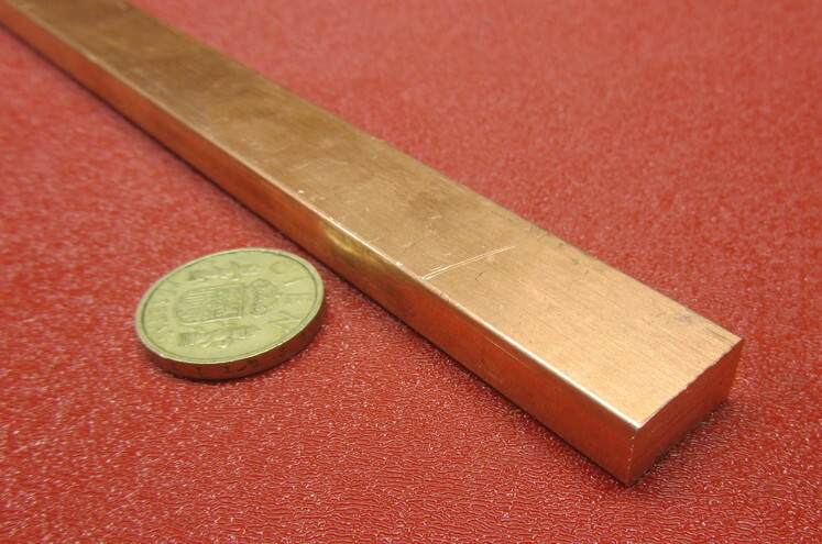 182 Copper Bar 3/8″ Thick x 3/4″ Wide x 6 Foot Length