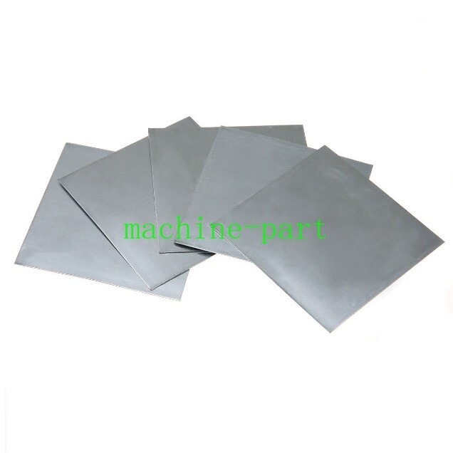 High Purity 99.9% Pure Zinc Zn Sheet Plate Metal 100x100x0.5mm Science Lab 5PCS