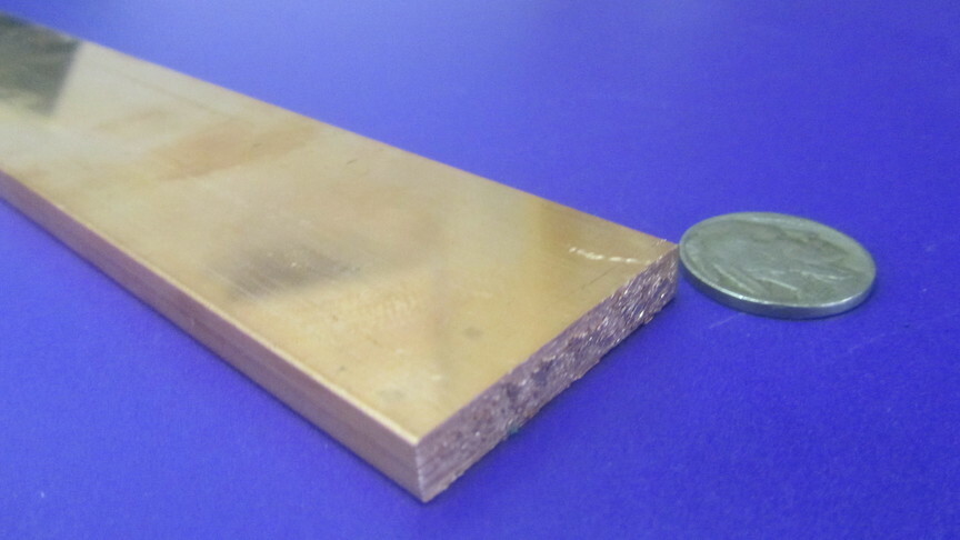 182 Copper Bar 1/4″ Thick x 1 1/2″ Wide x 3 Foot Length