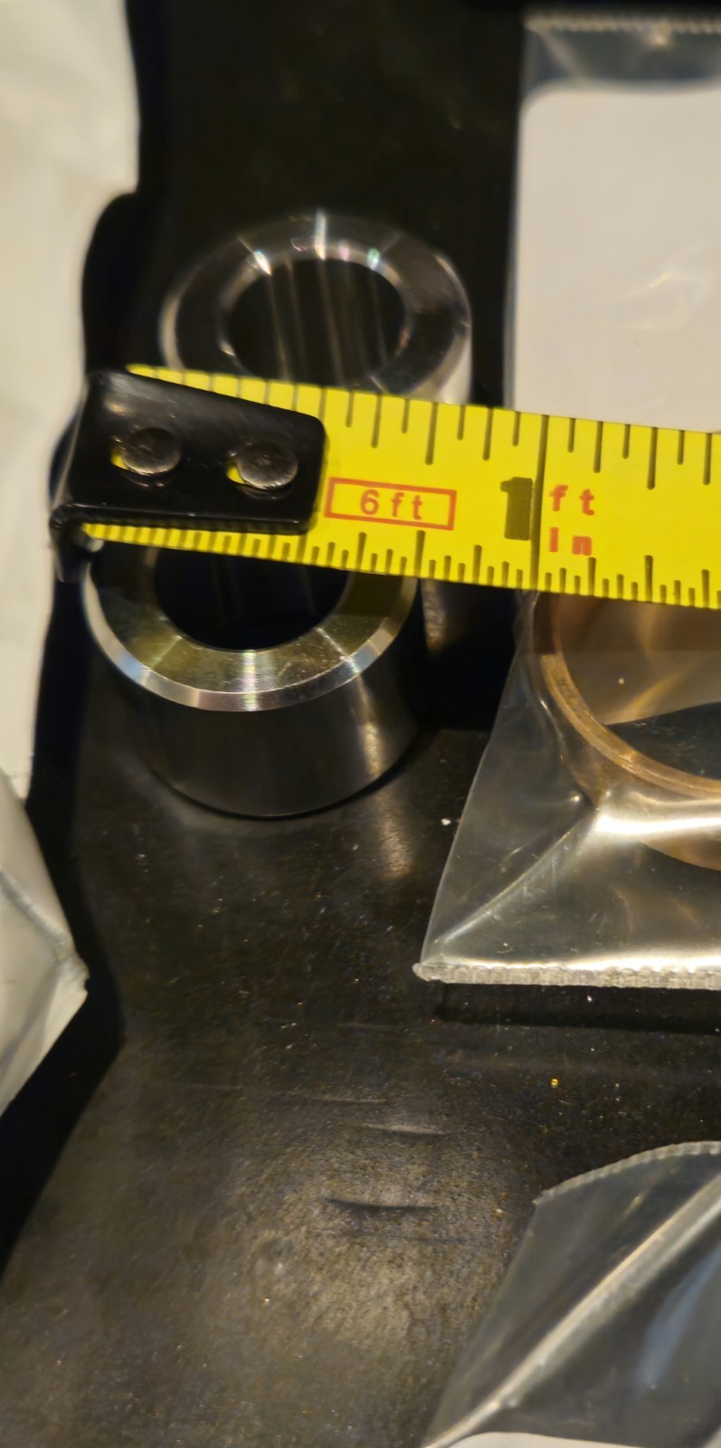 Spacer Engineered Polished Aluminum, Copper Lot Of 12 Some Sealed Bags See Pics