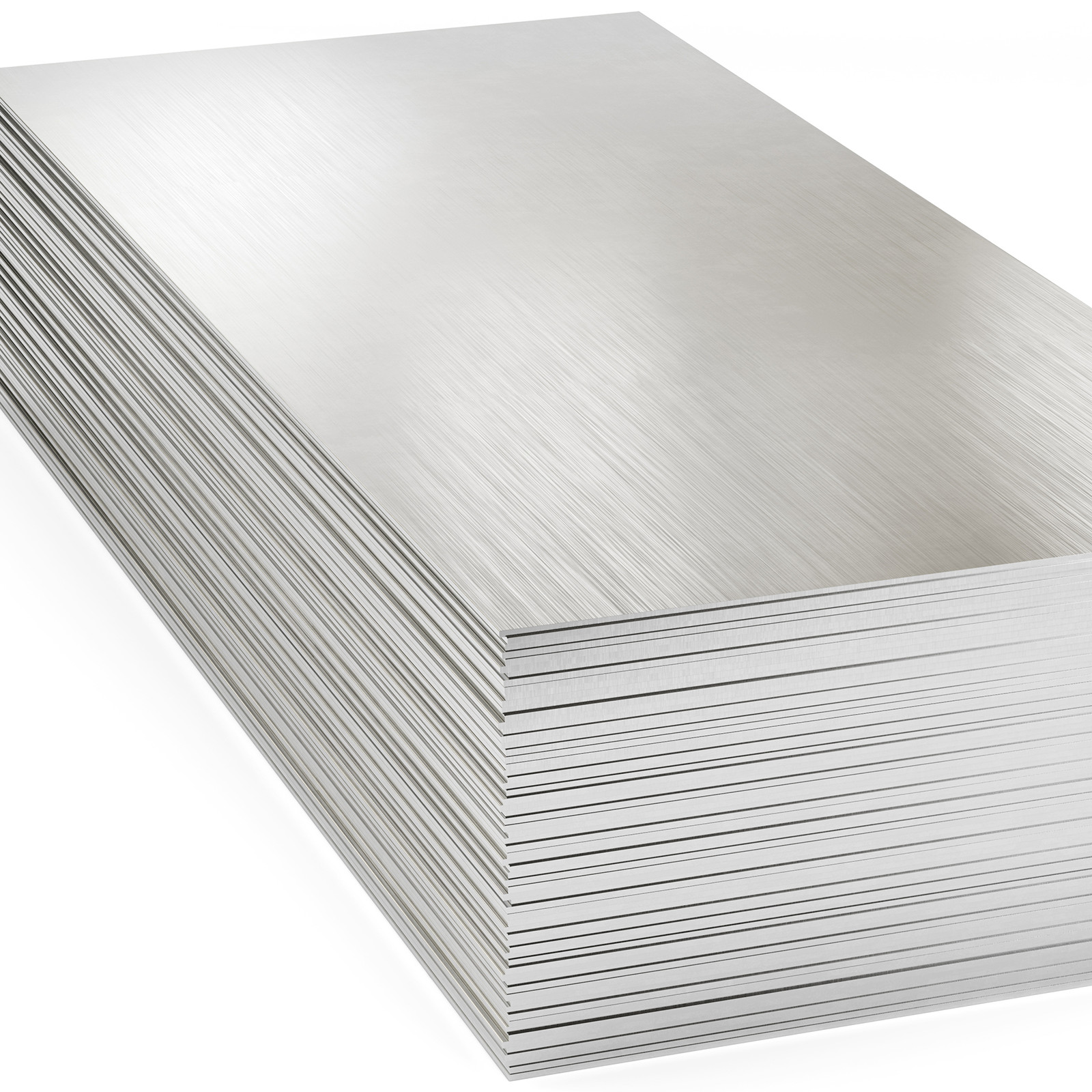430 Stainless Steel Sheet 24GA – 48″ x 120″ (4ft x 10ft) #4 Brushed (8 PCS)