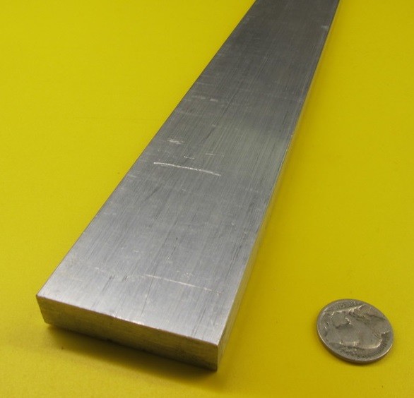 2024 T651 Aluminum Bar, 1/2″ (.500″) Thick x 2.0″ Wide x 12″ Length