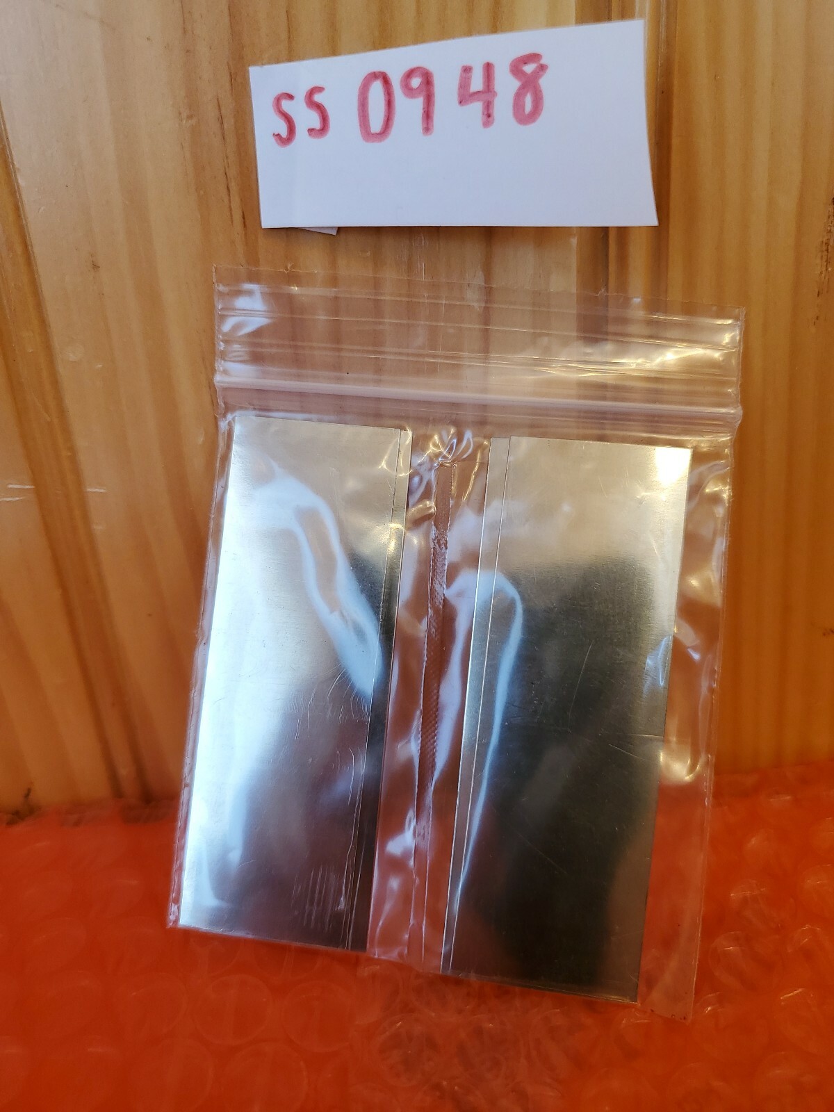 Stainless steel shim stock assortment 4 pieces 1 X 3 x 0.010 and 0.015 .010 .015
