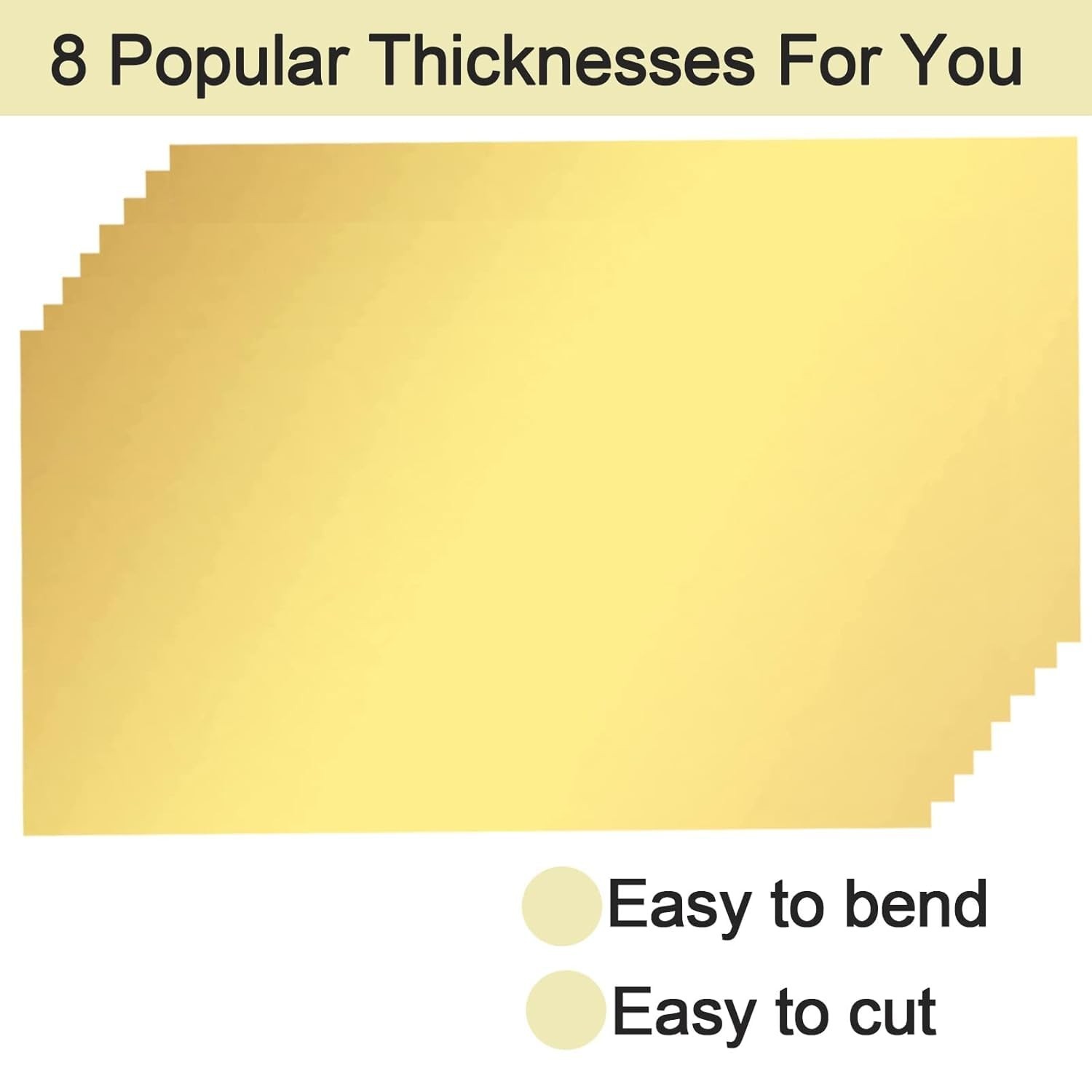 16 Pieces Brass Sheet, Brass Shim Stock Assortment, 6″ Length x 1″ Width, 0.0…