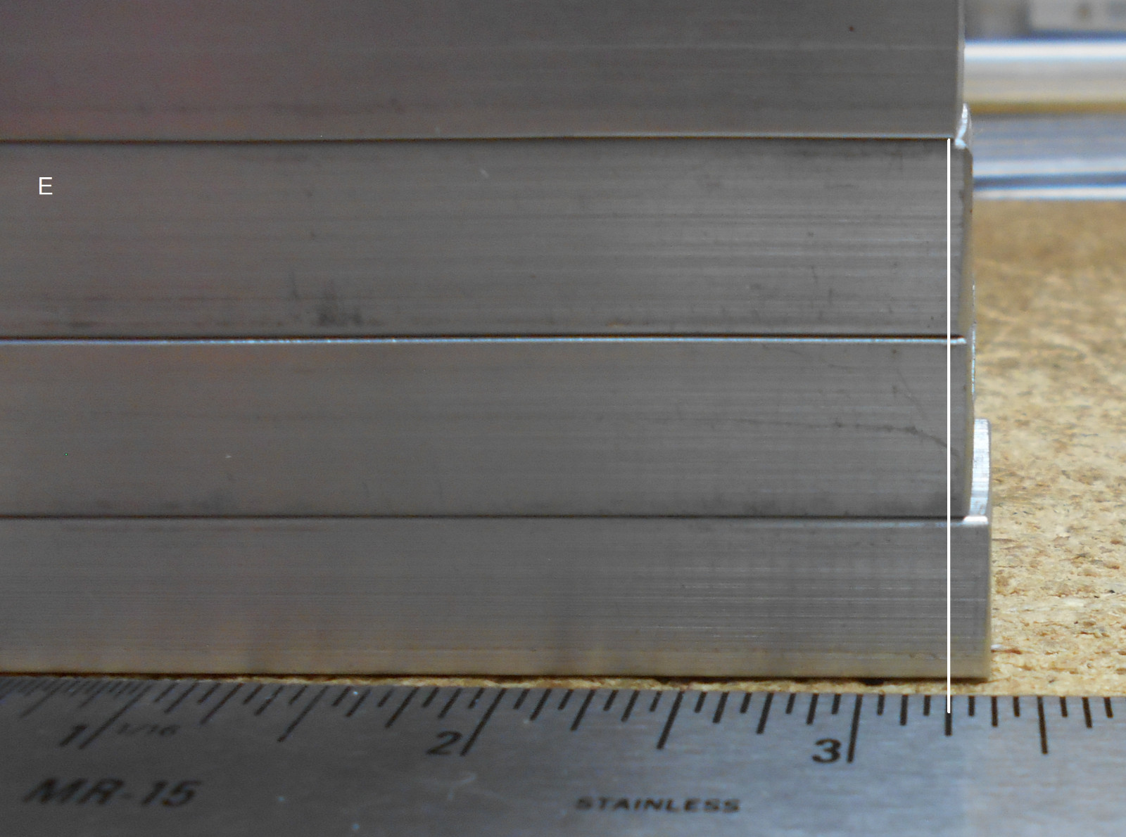 TWELVE (12) pcs Aluminum 6061 Bar stock 1/2 x 1″ x Lngth 3-1/8 to 3-5/8″-CUTOFFS