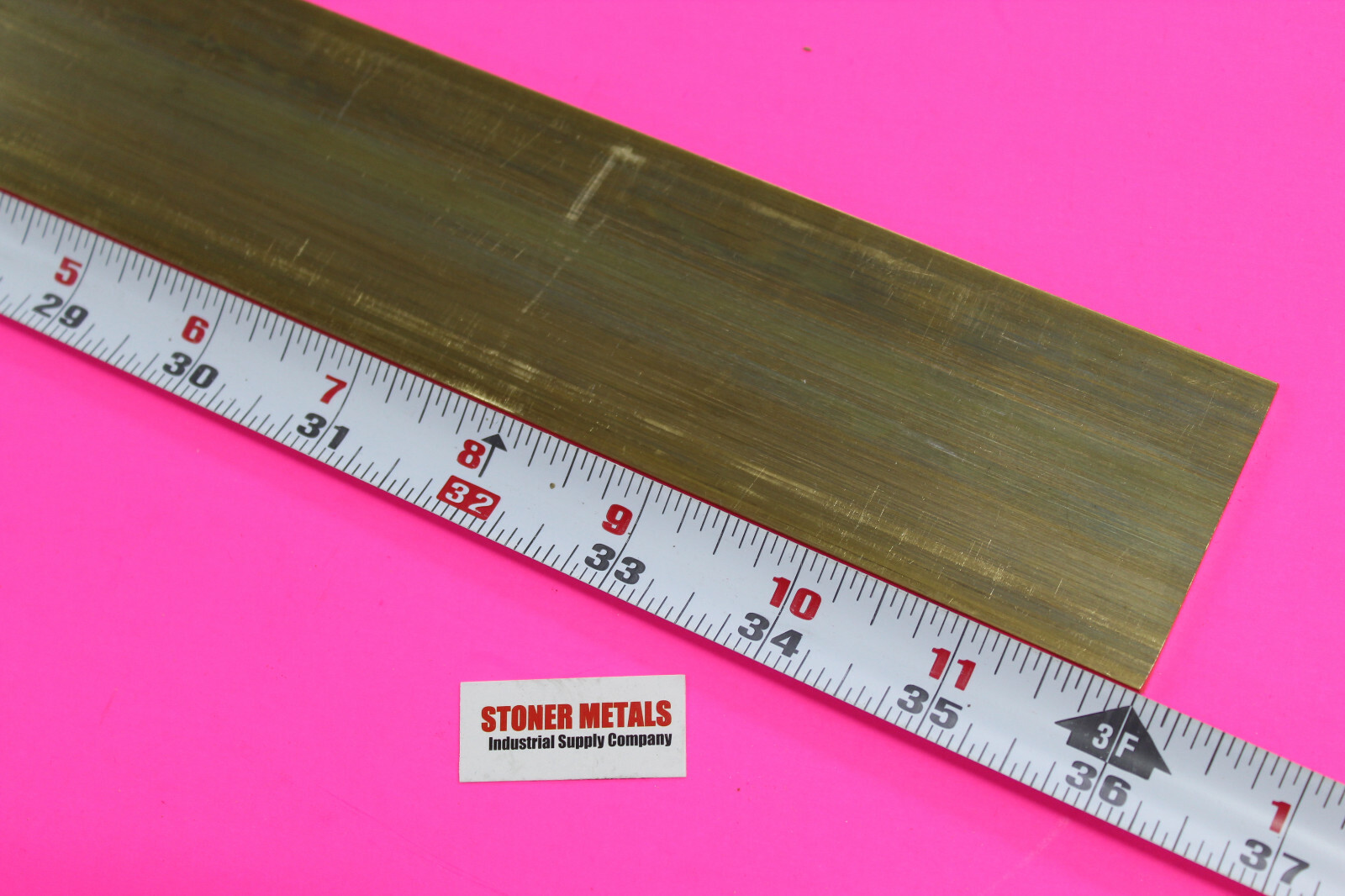 1/8″ x 2″ C360 BRASS FLAT BAR 36″ long Solid Bar Stock H02