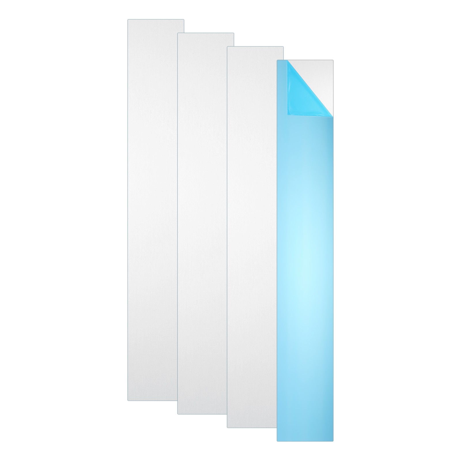11.8″ x 1.2″ x 0.06″ 6061 T651 Aluminum Sheet Metal(Silver, 4Pcs)