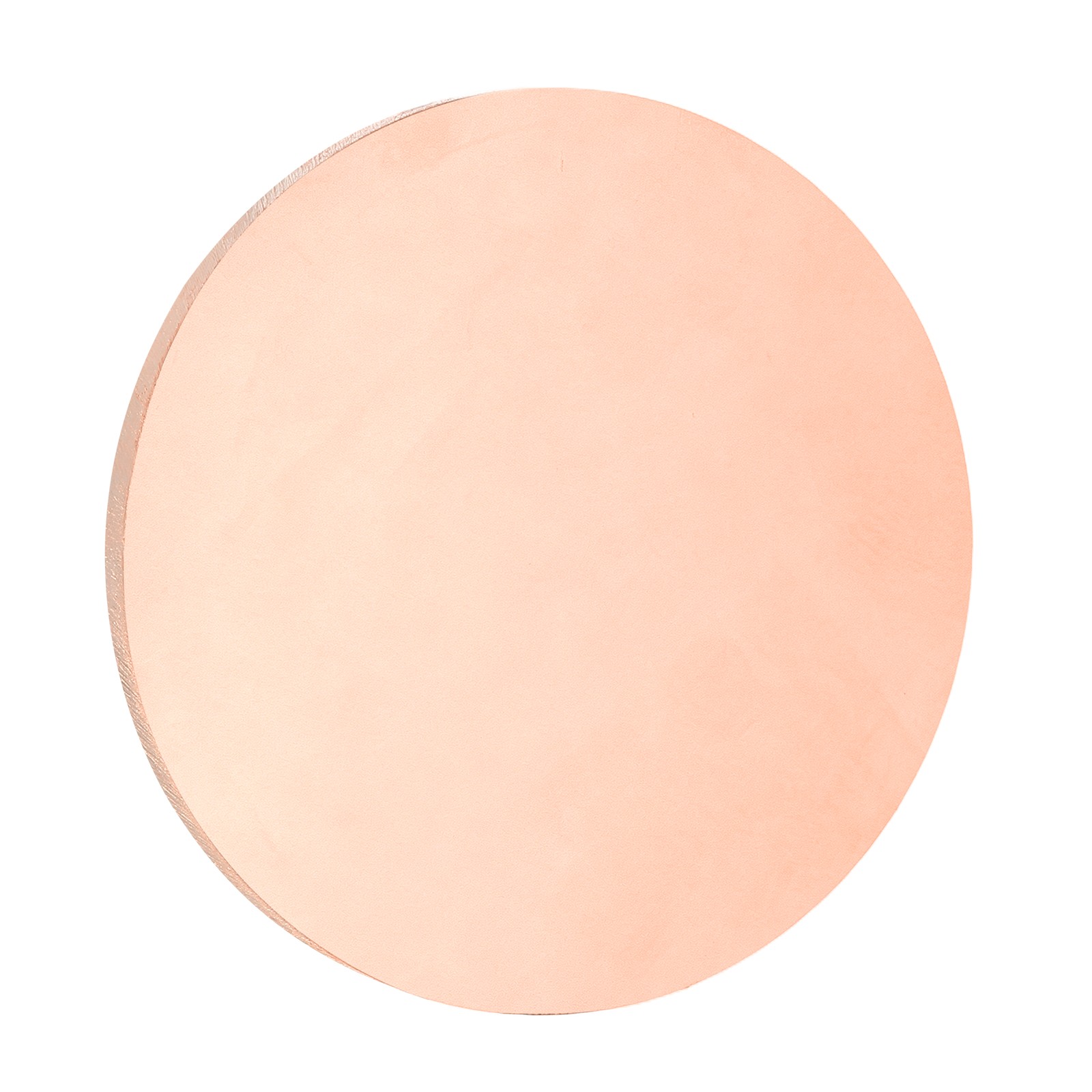 Copper Round Plate, 0.12″ Thick 2.4″ Dia C1100 Pure Copper Sheet