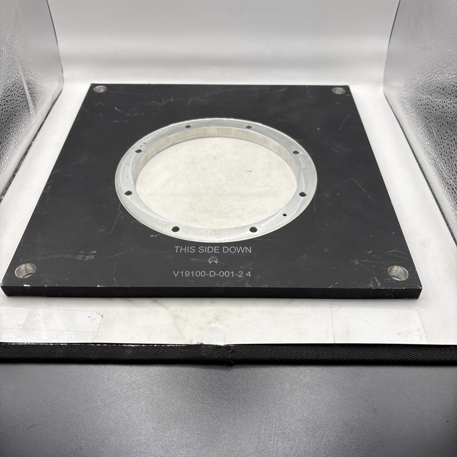 Industrial Stainless Steel Plate 12x12x1/2 Inches For Parts Or Other Uses As Is