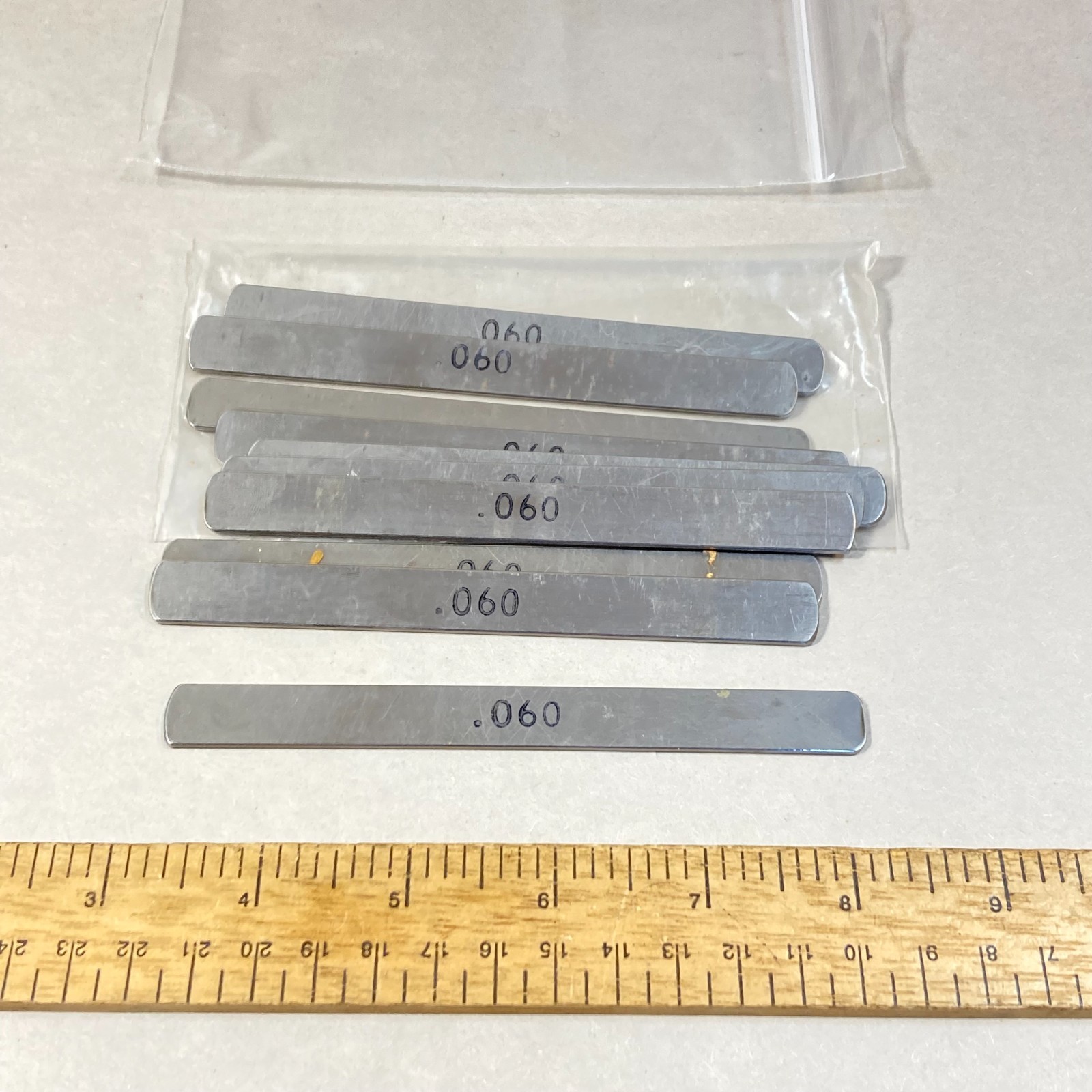 Machinist Metal Shims .060 10 Pc