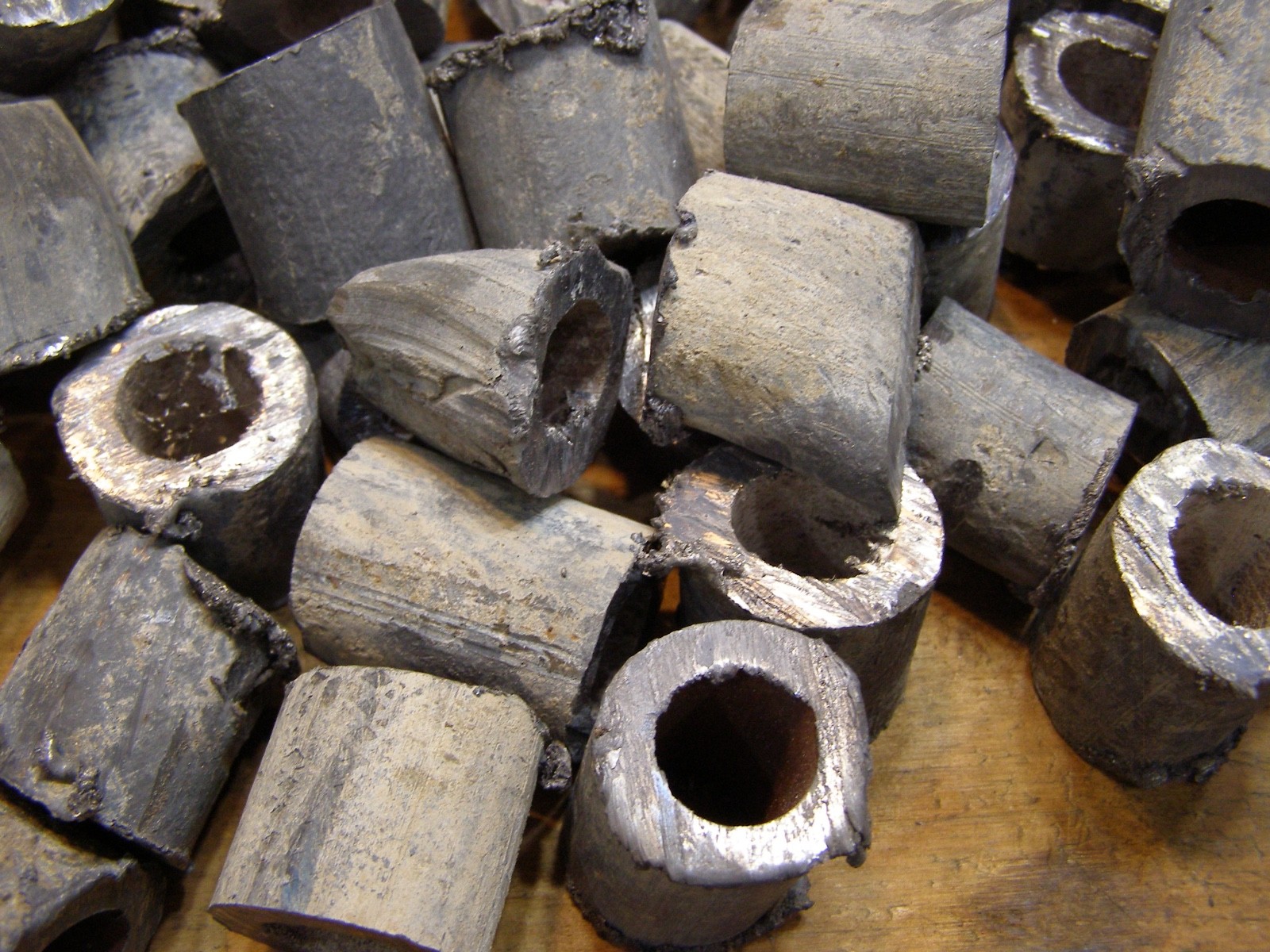30 Lbs Lead Pipe Pieces 1/4″ thick wall 1″ to 2″ L for Casting / Special Project