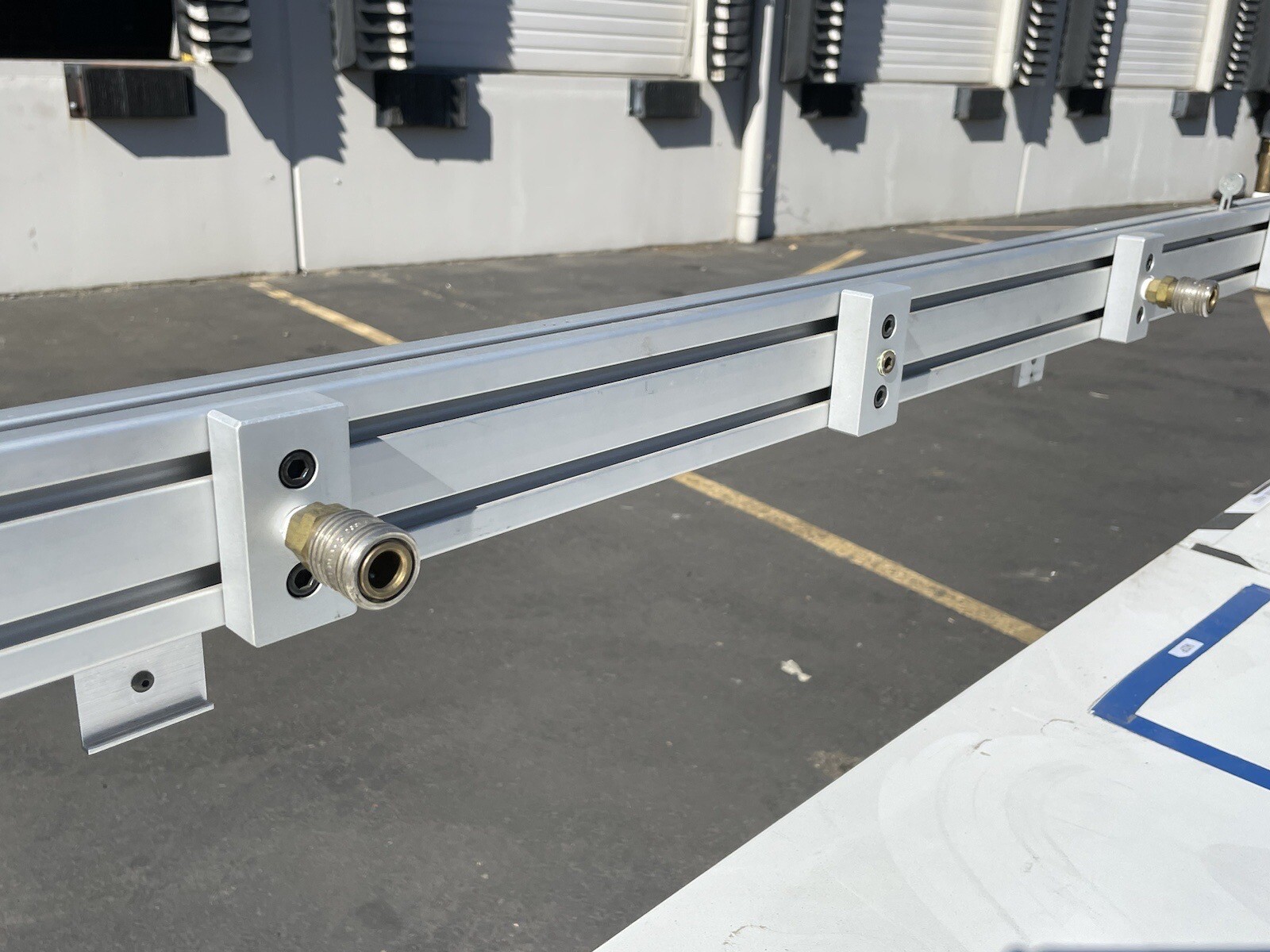 80/20 Air/Pneumatic Manifold 69” Long – 1530 1.5”x3” T-Slot Aluminum w/Power
