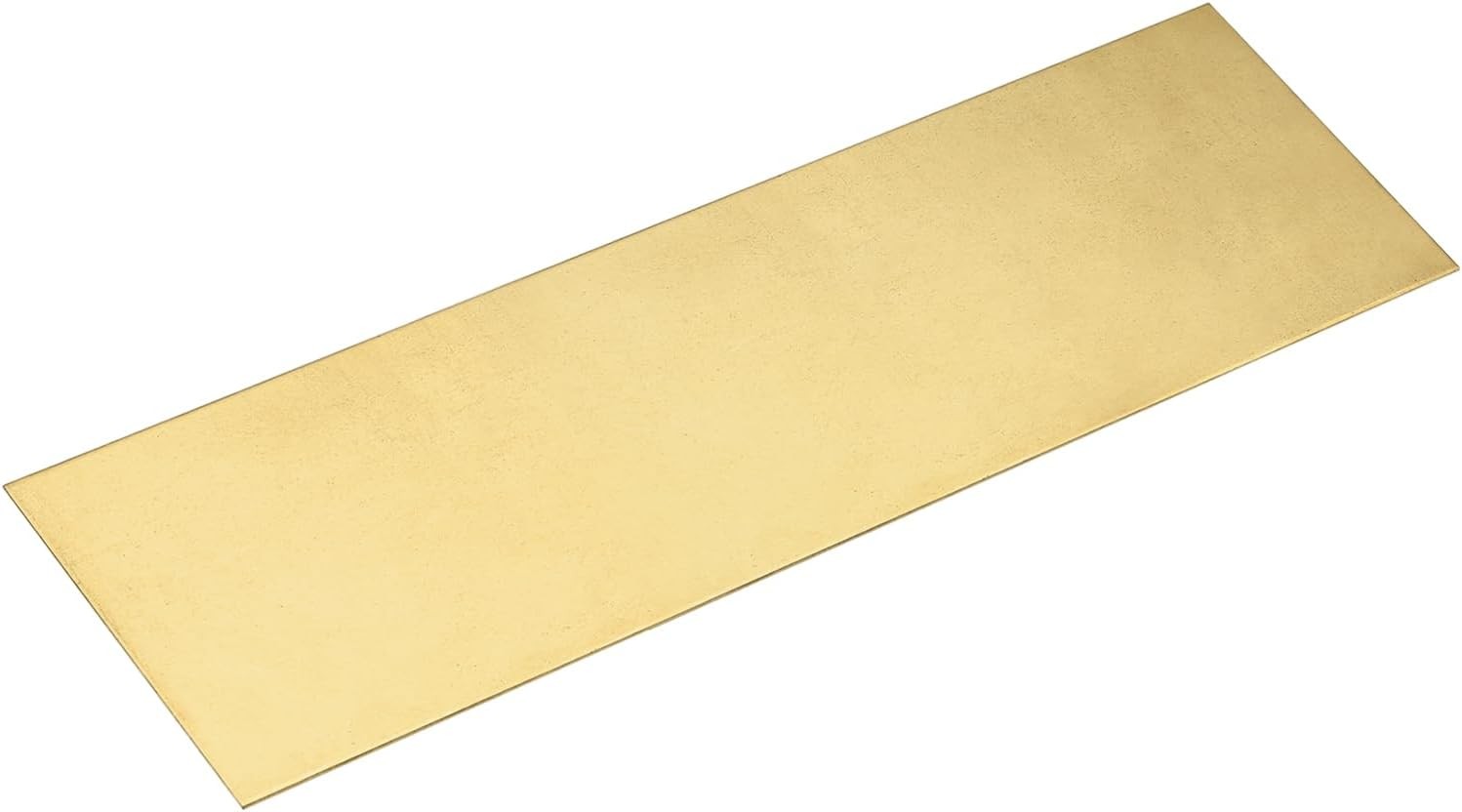 uxcell Brass Sheet, 12″ x 4″ Metal Sheets 0.02″ Thickness H62 Brass Plates for D
