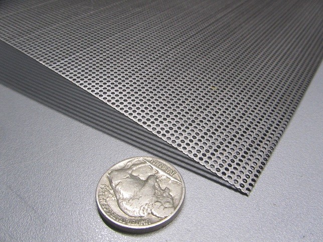 Perforated Steel Sheet .024″ Thick x 24″ x 24″, .045″ Hole Dia.