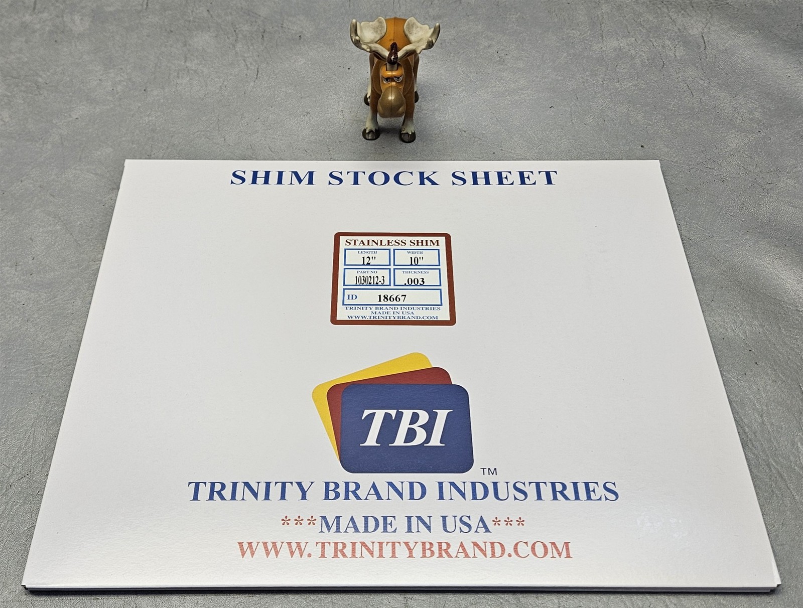 TBI 1030212-3 Full Hard Stainless Steel Shim Flat Sheet 10×12″ 302/304 Lot of 3