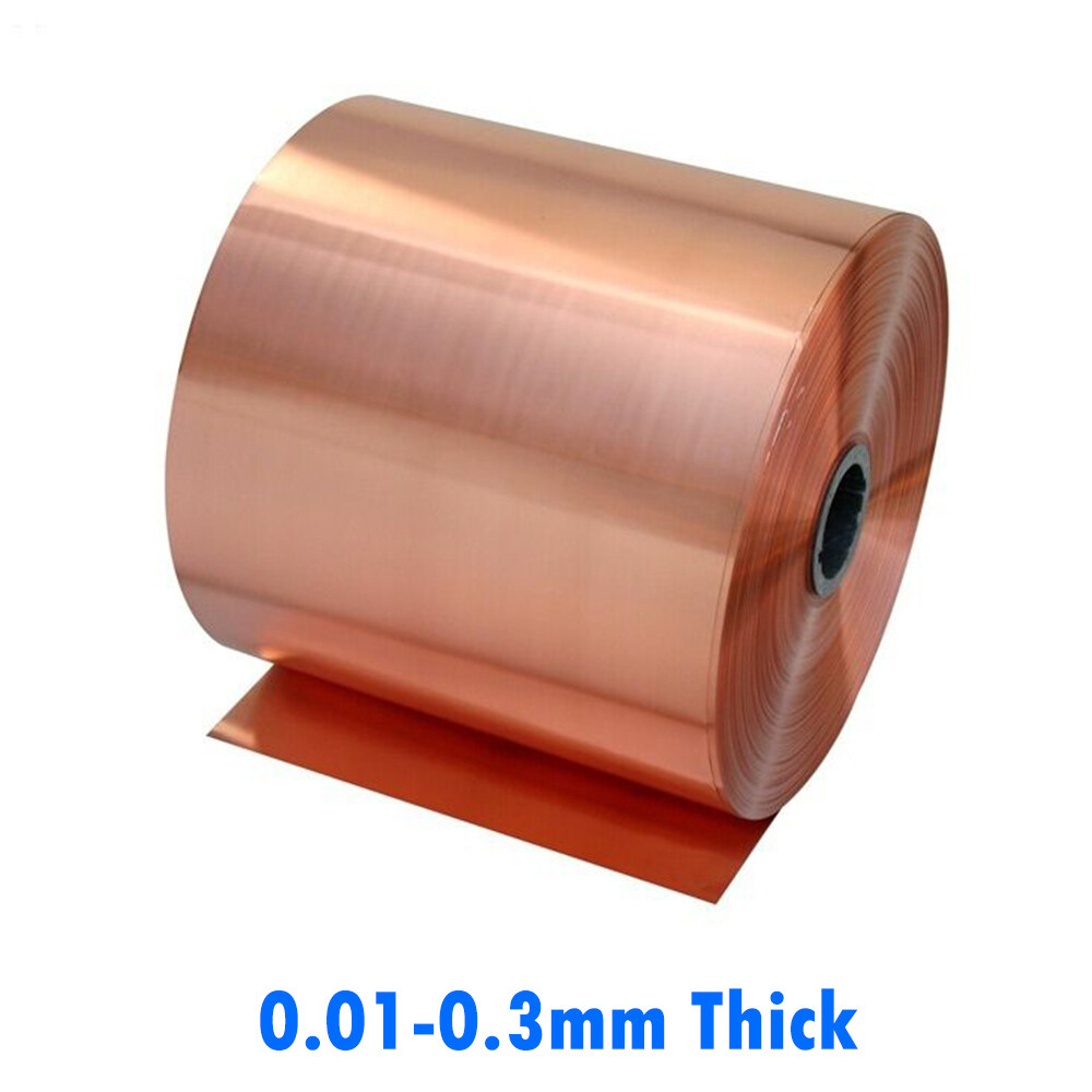 0.02-0.05mm Thick Size 0.1x1m Metal Copper Sheet Plate Guillotine Cut Material
