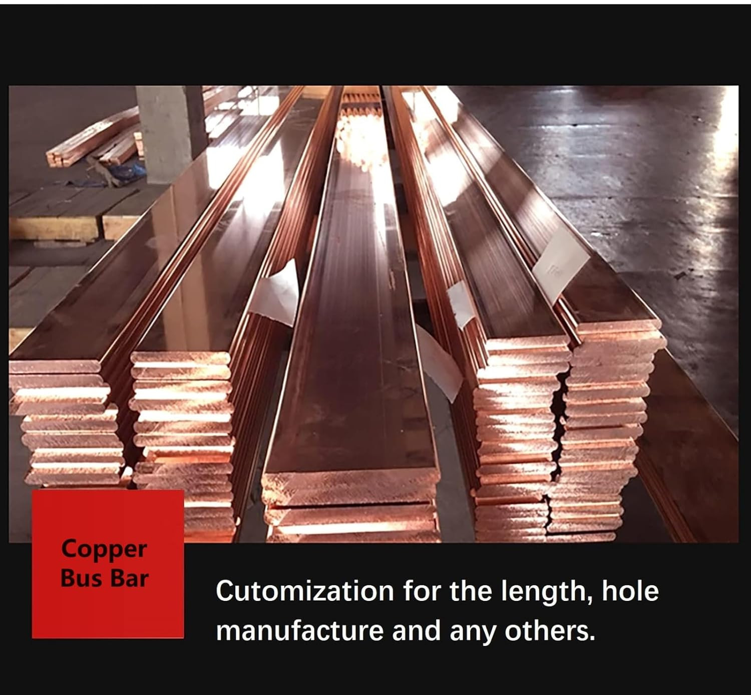 Copper Bus Bar 3mm x 15mm x 11.81 inch / 300mm, 1Pcs C110 Pure Cu Copper Flat Bu