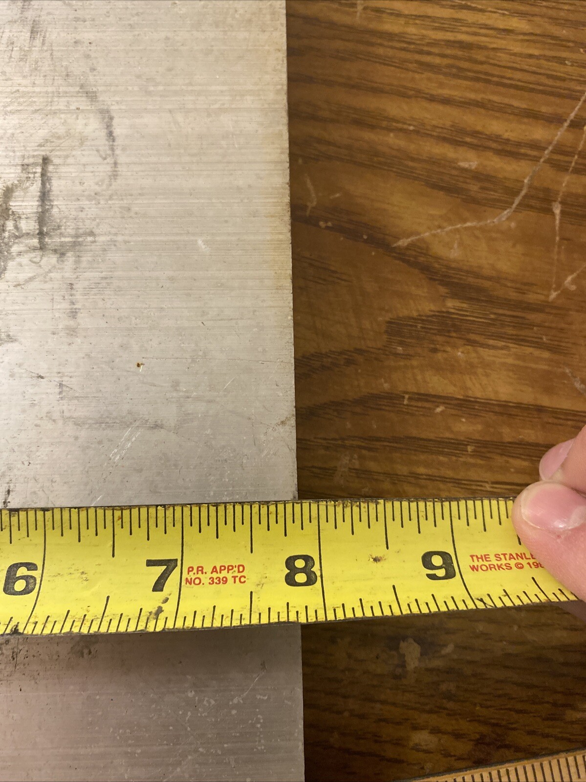 .5″ thick 1/2 Aluminum PLATE 12” X 7 7/8”